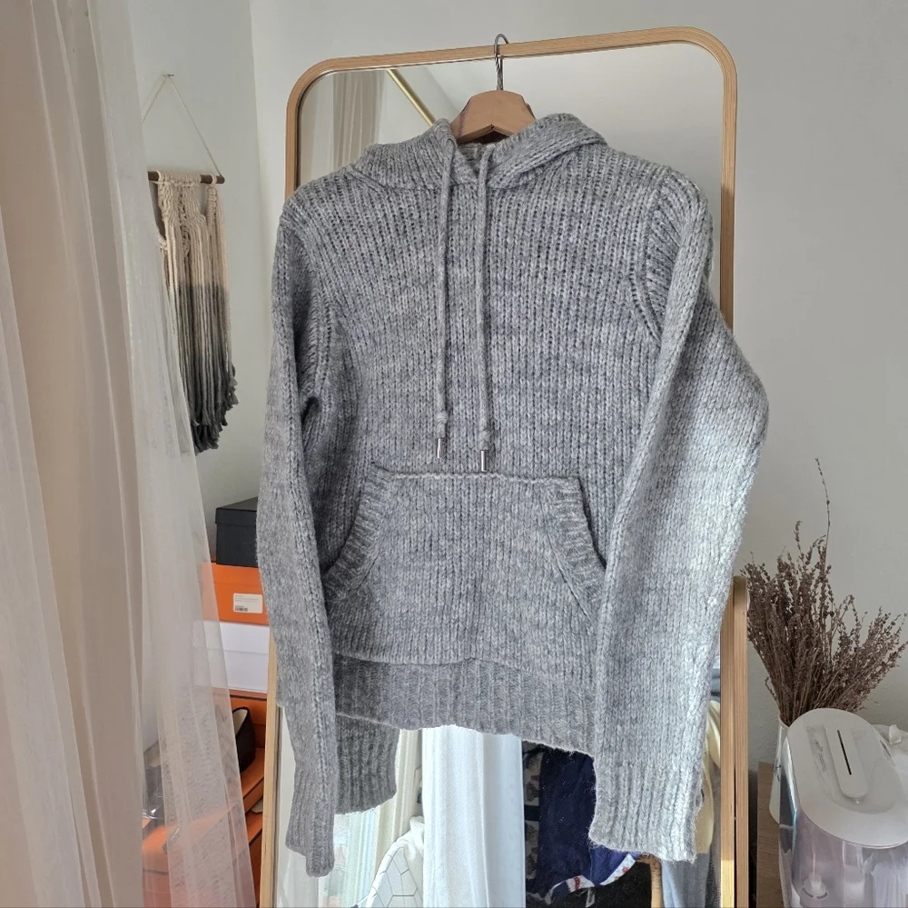 Helmut Lang Knitted Hoodie Sweater